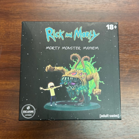 Loot Crate Other - Rick and Morty Monster Mayhem Figurine Adult Swim Loot Crate Exclusive